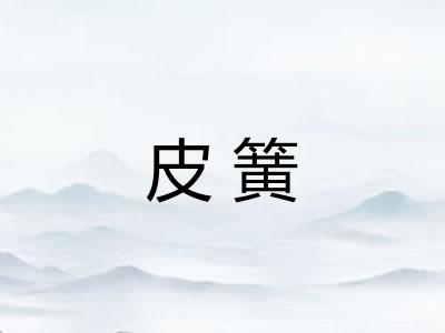 皮簧