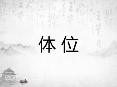 体位