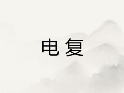 电复 电复