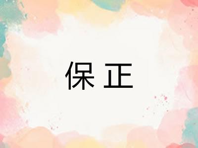 保正