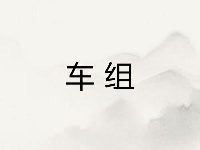 车组