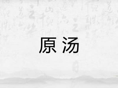 原汤