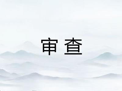 审查