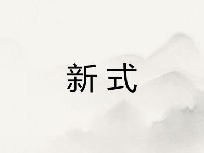 新式