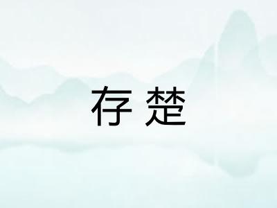 存楚
