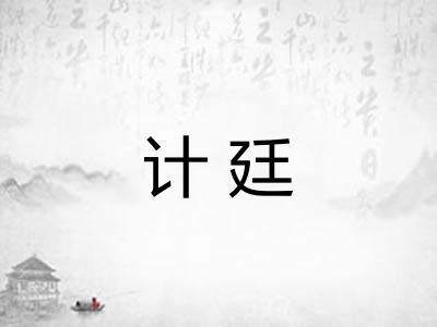 计廷