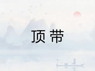 顶带 顶带