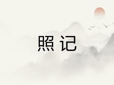 照记