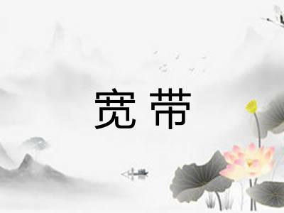 宽带 宽带