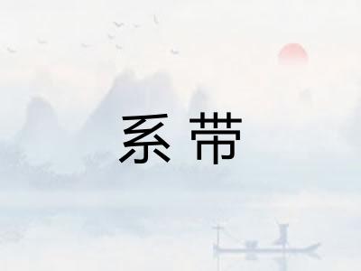 系带