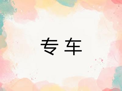 专车