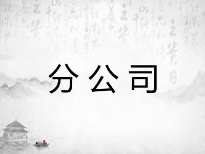 分公司