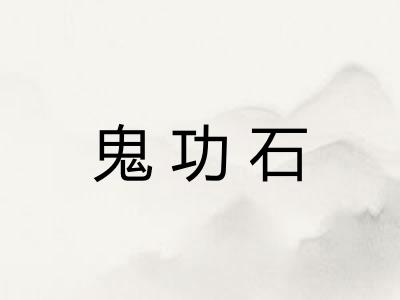 鬼功石 鬼功石