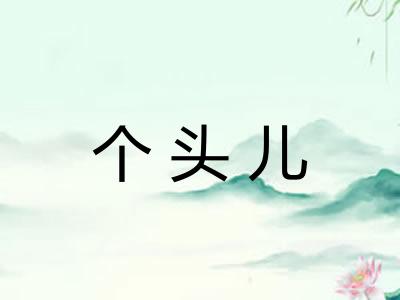 个头儿 个头儿