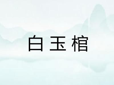 白玉棺
