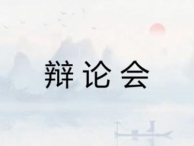 辩论会 辩论会