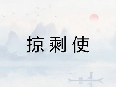 掠剩使 掠剩使