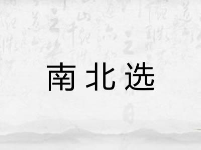 南北选 南北选
