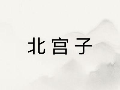 北宫子 北宫子
