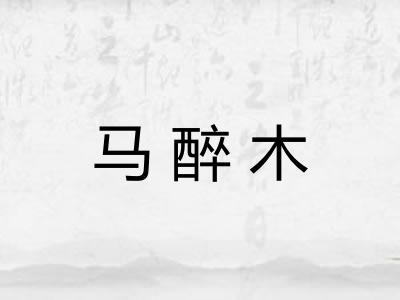 马醉木