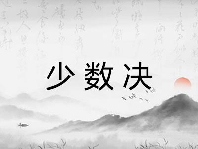 少数决