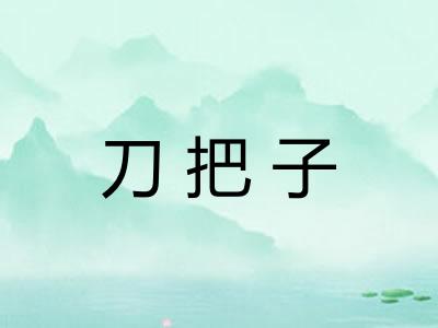 刀把子 刀把子