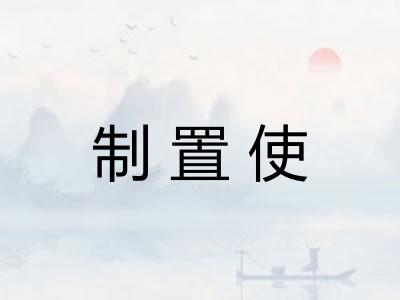 制置使