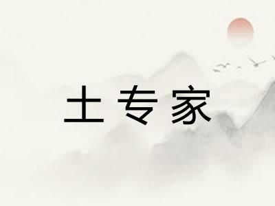土专家