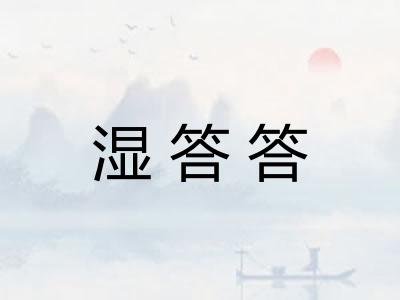 湿答答