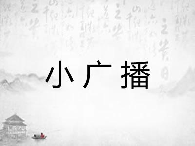 小广播 小广播