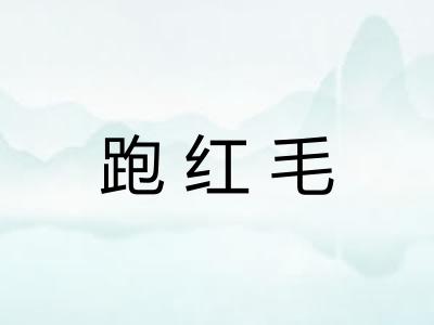 跑红毛