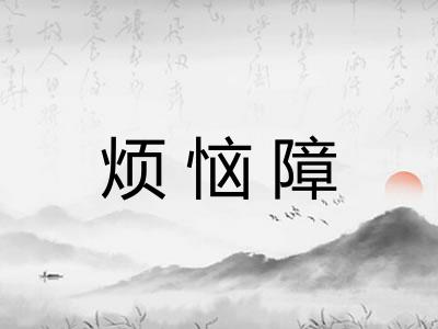 烦恼障 烦恼障