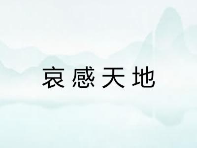 哀感天地 哀感天地