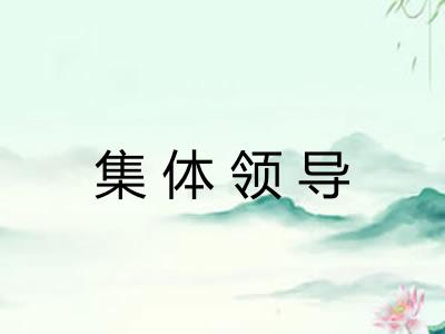 集体领导