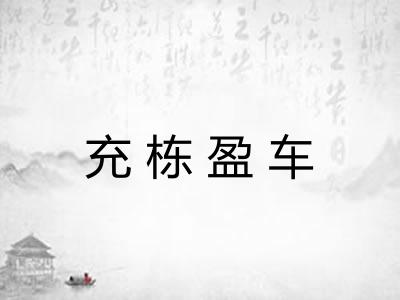 充栋盈车 充栋盈车