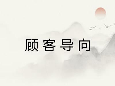 顾客导向