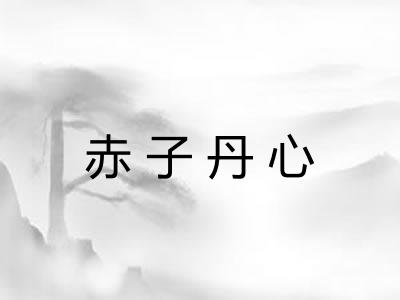 赤子丹心 赤子丹心