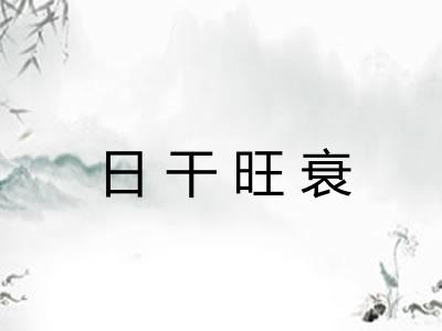 日干旺衰 日干旺衰