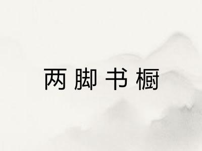 两脚书橱