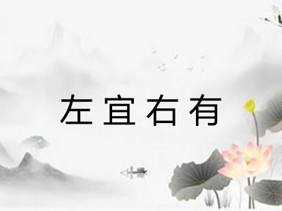 左宜右有 左宜右有