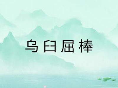 乌臼屈棒 乌臼屈棒