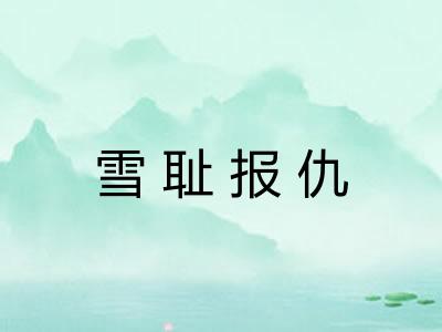 雪耻报仇 雪耻报仇