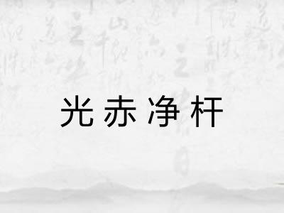 光赤净杆 光赤净杆