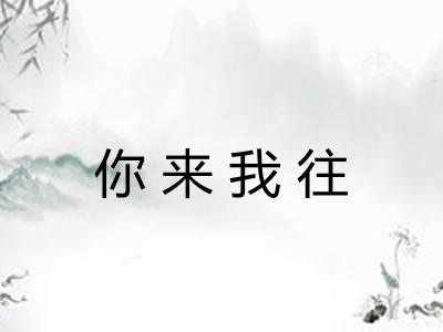 你来我往 你来我往