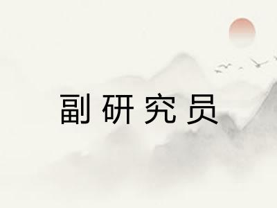 副研究员