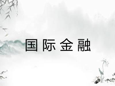 国际金融
