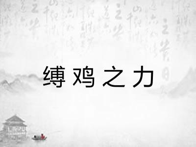 缚鸡之力