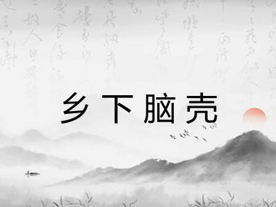 乡下脑壳 乡下脑壳