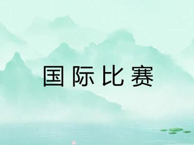 国际比赛 国际比赛