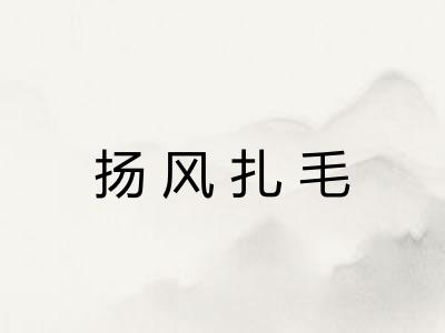 扬风扎毛